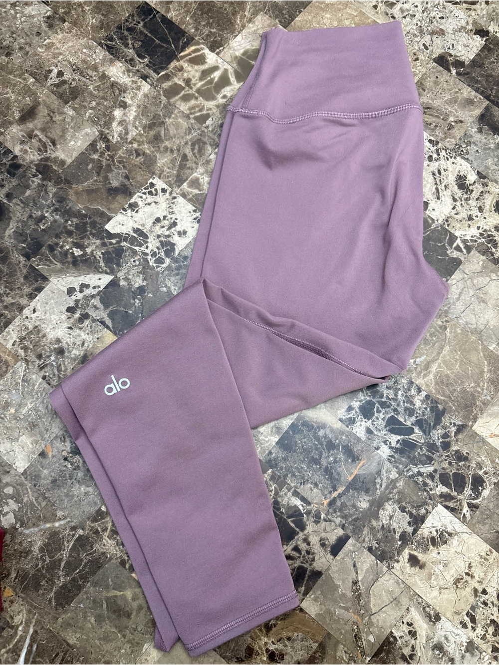 ALO Yoga Kids Mauve High-Waist Leggings small